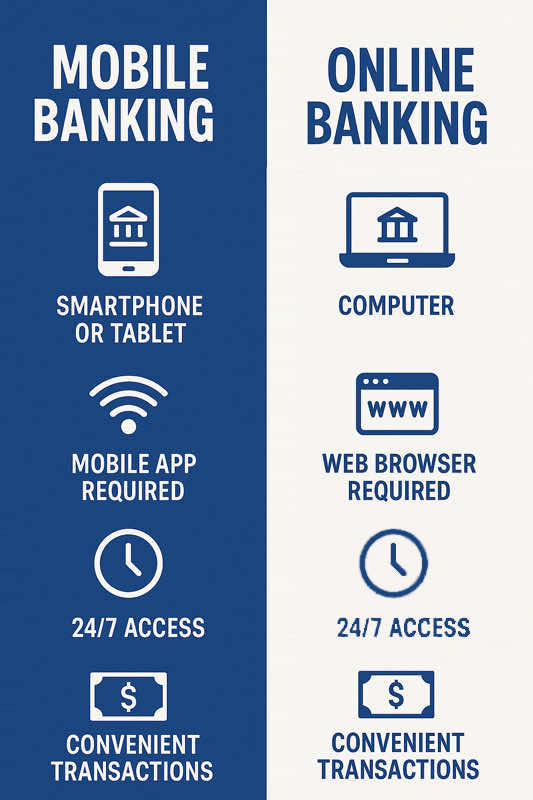 Online vs Mobile Banking